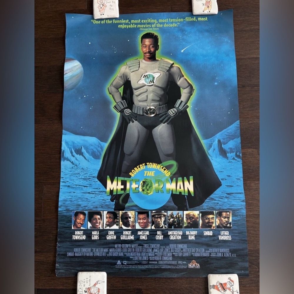 Vintage THE METEOR MAN Rolled Movie Poster 1993 24x36”